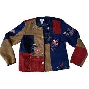 Koret City Blues Jacket Cardigan
Women's Blue/Red Tapestry
Patchwork L Vintage